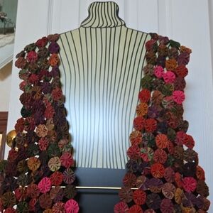 Colorful Floral Patterned Shawl